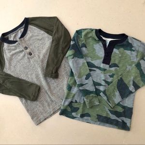 Boys size 3t long sleeve Henley set